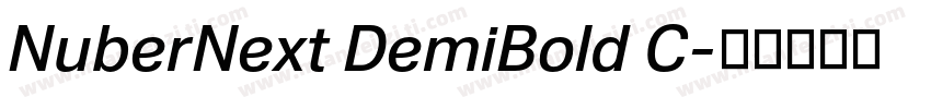 NuberNext DemiBold C字体转换